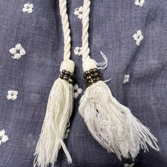 Maeve Embroidered Tassel Peasant Blouse – Size Medium - Picture 7 of 10